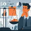 Задумчивый предприниматель решает, платить налоги или закрыть ИП