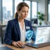 Заполнение уведомления об обработке персональных данных для Роскомнадзора в программе 1С на ноутбуке. Заполнение уведомления об обработке персональных данных для Роскомнадзора в программе 1С на ноутбуке.