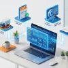 Инфографика встроенных сервисов 1С:УНФ для автоматизации документооборота, доставки и проверки контрагентов Инфографика встроенных сервисов 1С:УНФ для автоматизации документооборота, доставки и проверки контрагентов