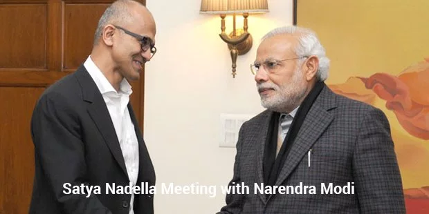 satyanadella narendramodi