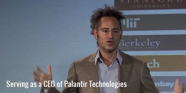 в качестве генерального директора palantir technologies