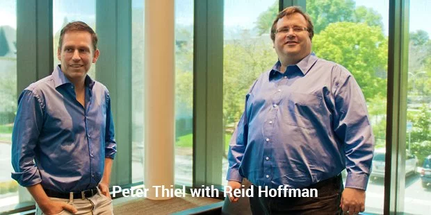 peter thiel with reid hoffman