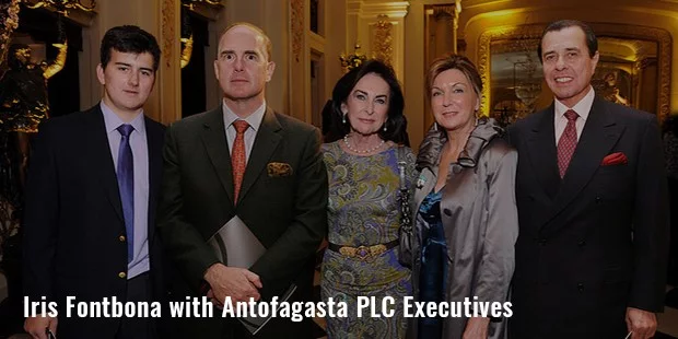 Айрис Фонтбона с руководителями Antofagasta PLC