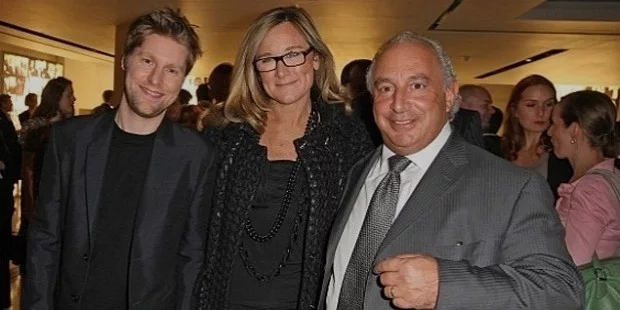 burberry supremo angela ahrendts with christopher bailey left and sir phillip