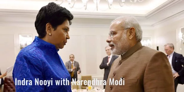indra nooyi with narendhra modi