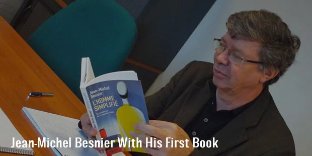 jean michel besnier with his first book jean michel besnier with his first book