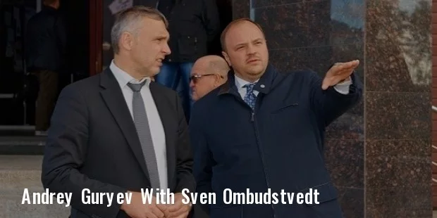 генеральный директор ФосАгро Андрей Гурьев и председатель совета директоров Свен Омбудстведт