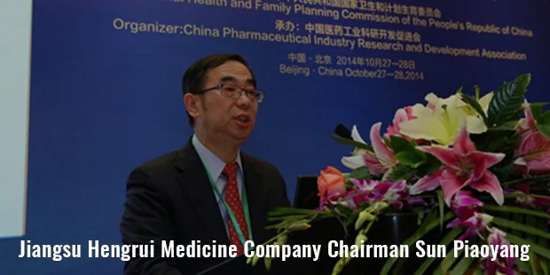 jiangsu hengrui medicine company chairman sun piaoyang jiangsu hengrui medicine company chairman sun piaoyang