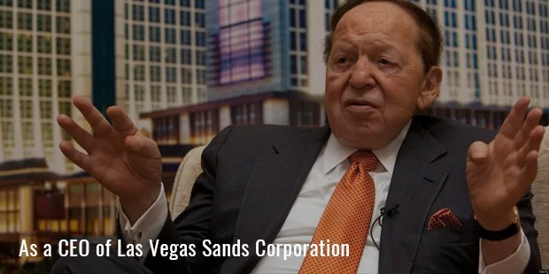 Как генеральный директор Las Vegas Sands Corporation