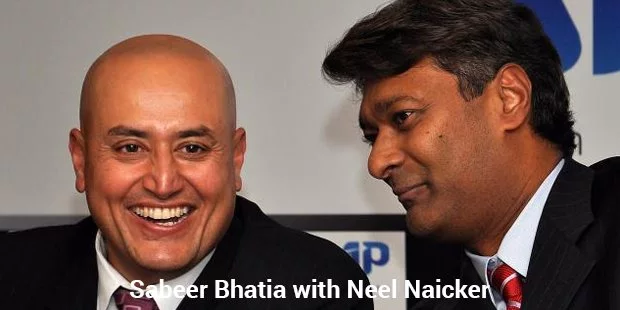 sabeer bhatia with neel naicker sabeer bhatia with neel naicker