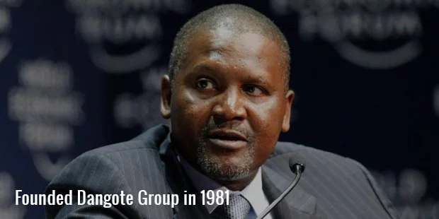 founded dangote group in 1981 founded dangote group in 1981
