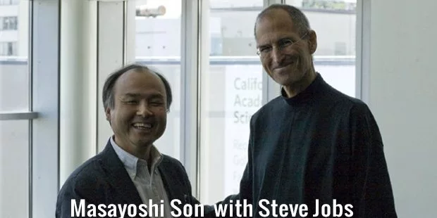 masayoshi son with steve jobs