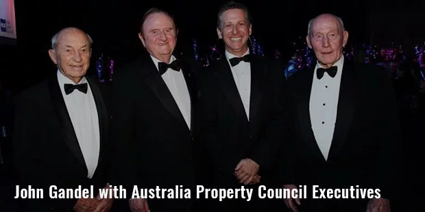 john gandel with australia property council executives john gandel with australia property council executives