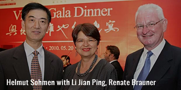 with li jian ping, renate brauner and helmut sohmen