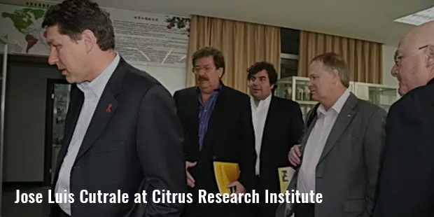 jose luis cutrale at citrus research institute