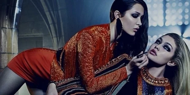 gigi bella hadid balmain
