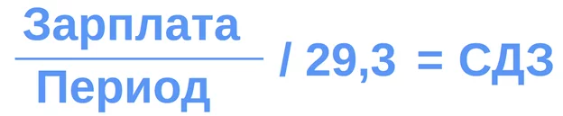 Формула расчёта отпускных в 2026 году