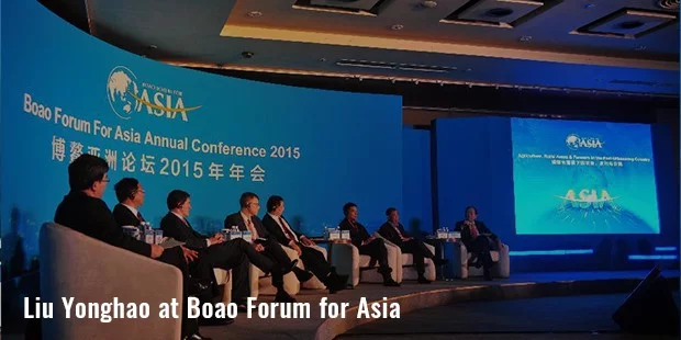 liu yonghao at boao forum for asia
