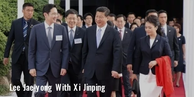 vice chairman lee jae yong guides president xi jinping vice chairman lee jae yong guides president xi jinping