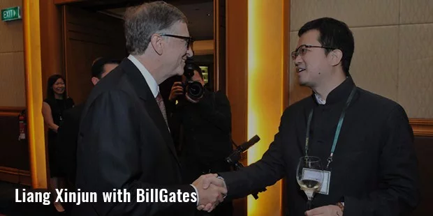 liang xinjun with billgates liang xinjun with billgates