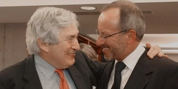 stephan schmidheiny et l ancien prsident de la banque mondiale james wolfensohn en octobre 2003 stephan schmidheiny et l ancien prsident de la banque mondiale james wolfensohn en octobre 2003