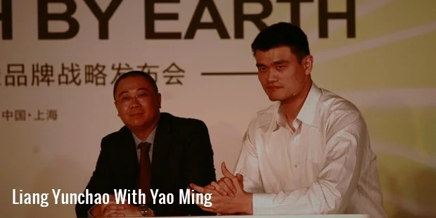 liang yunchao with yao ming liang yunchao with yao ming