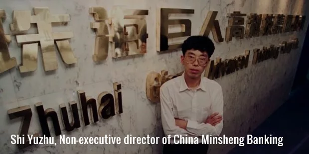 shi yuzhu bank shi yuzhu bank