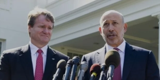 lloyd blankfein r , chairman and ceo of goldman sachs, and brian moynihan l lloyd blankfein r , chairman and ceo of goldman sachs, and brian moynihan l