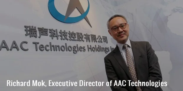 richard mok, executive director of aac technologies richard mok, executive director of aac technologies