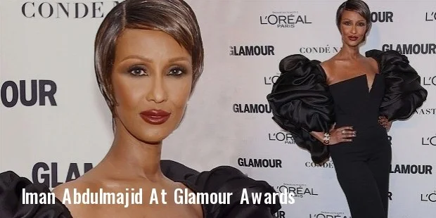 iman abdulmajid showcases her supermodel figure at the glamour awards 2015 iman abdulmajid showcases her supermodel figure at the glamour awards 2015