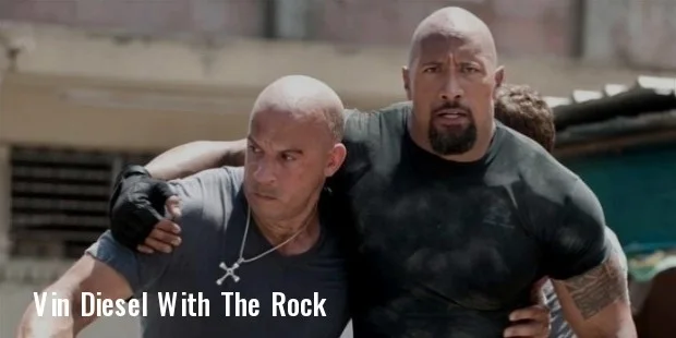 dwayne the rock johnson and vin diesel dwayne the rock johnson and vin diesel