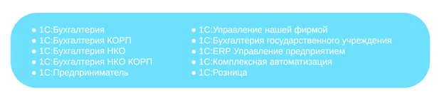 Список конфигураций 1С:Фреш, в которых доступен сервис проверки контрагентов 1СПАРК Риски Список конфигураций 1С:Фреш, в которых доступен сервис проверки контрагентов 1СПАРК Риски