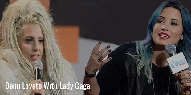 demi lovato with lady gaga demi lovato with lady gaga