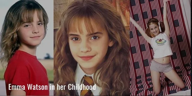 Emma Watson in her Childhood Emma Watson in her Childhood
